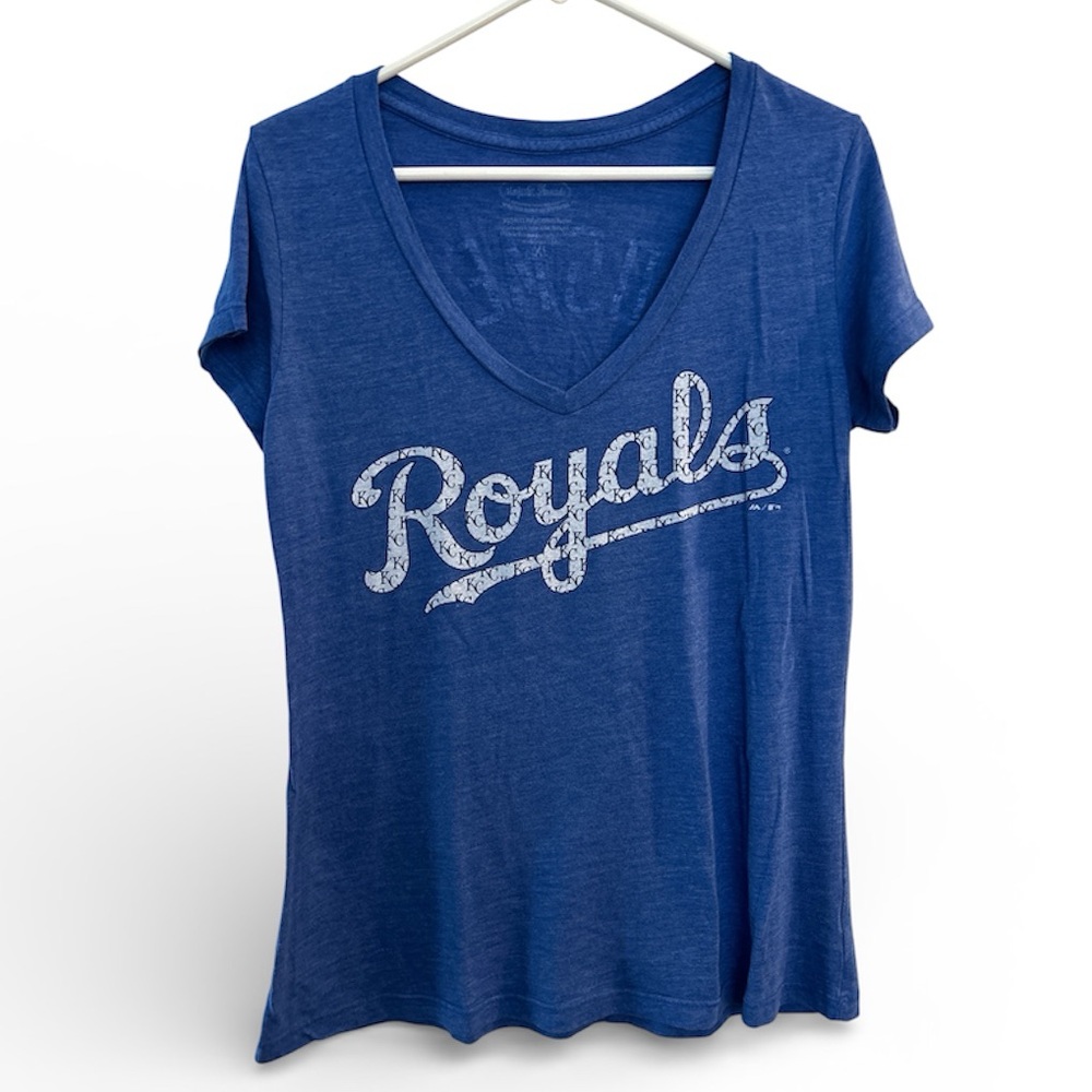 Woman’s V Neck KC Royals Short Sleeve Tee XL